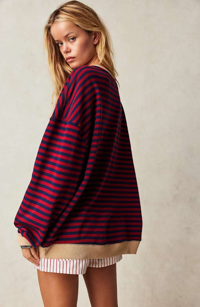 LINDA - STRIPED OVERSIZED SWEATER