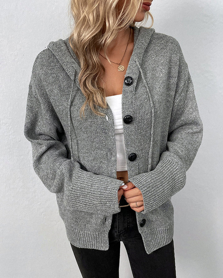 JANE - CLASSIC HOODED CARDIGAN