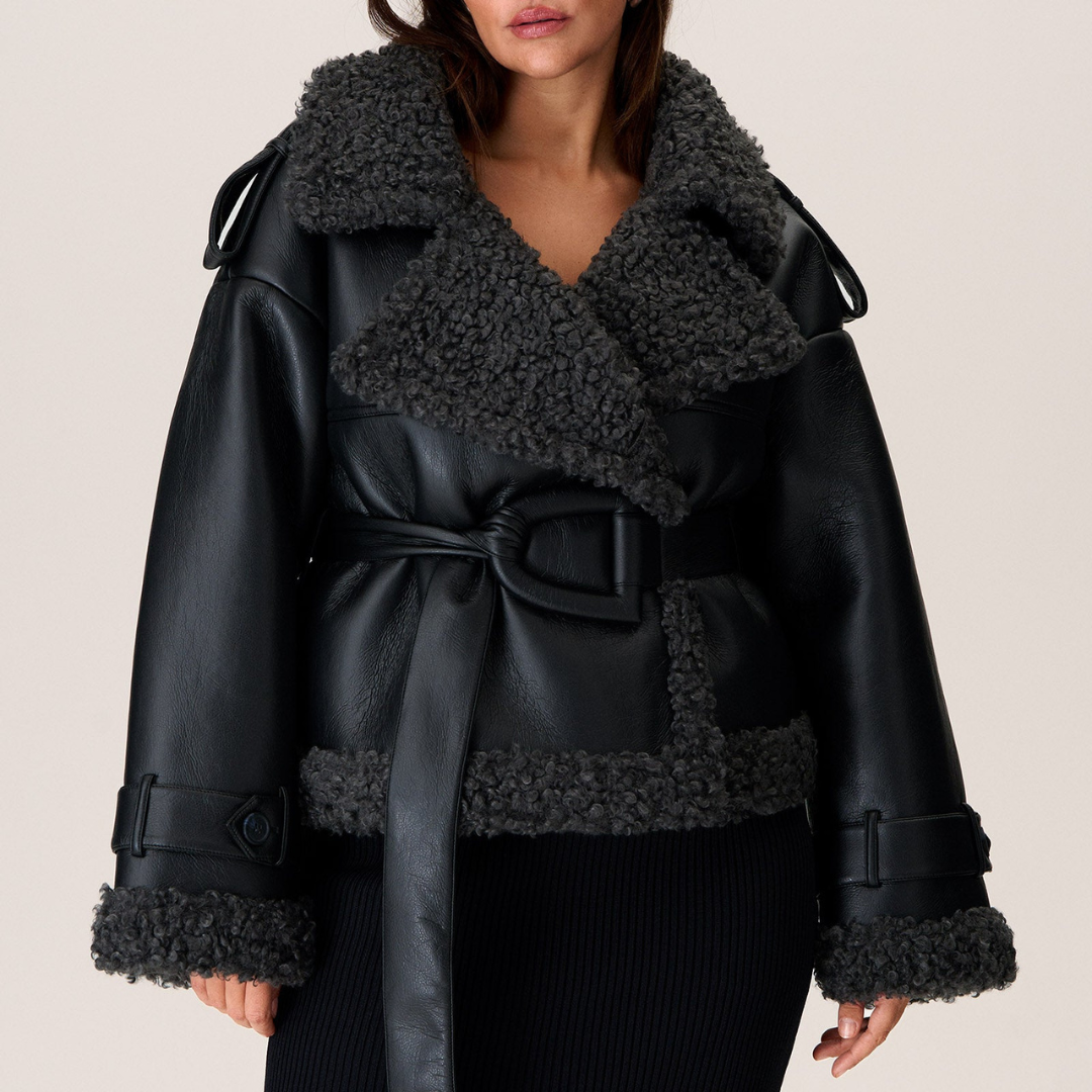 AVEEN - LUXE SHEARLING COAT