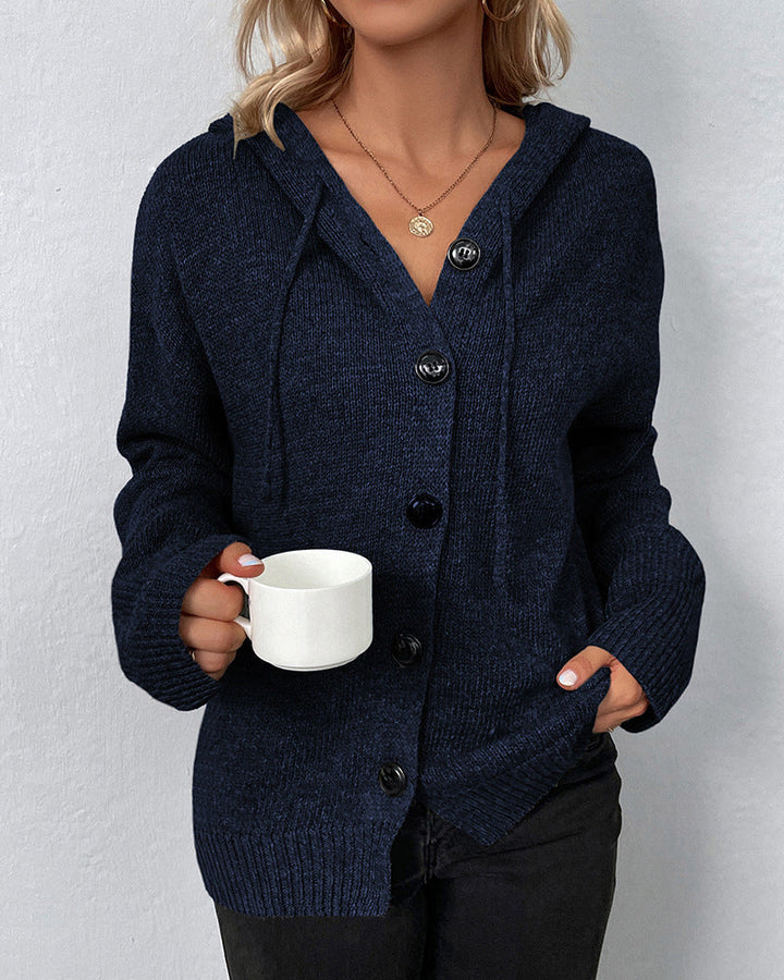 JANE - CLASSIC HOODED CARDIGAN