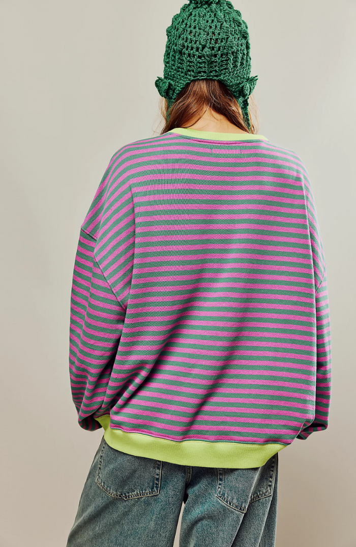 LINDA - STRIPED OVERSIZED SWEATER
