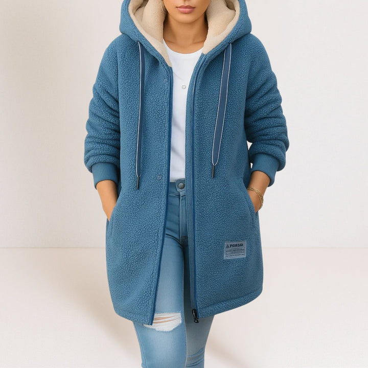 MONICA - COZY FLUFFY MID-LENGTH WOMEN'S JACKET