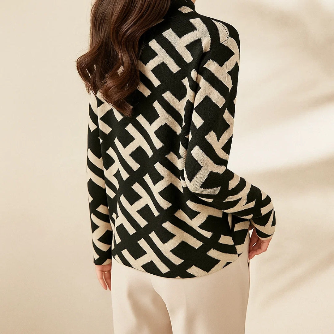 HOLLY-  MODERN GRAPHIC SWEATER