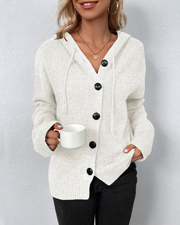 JANE - CLASSIC HOODED CARDIGAN