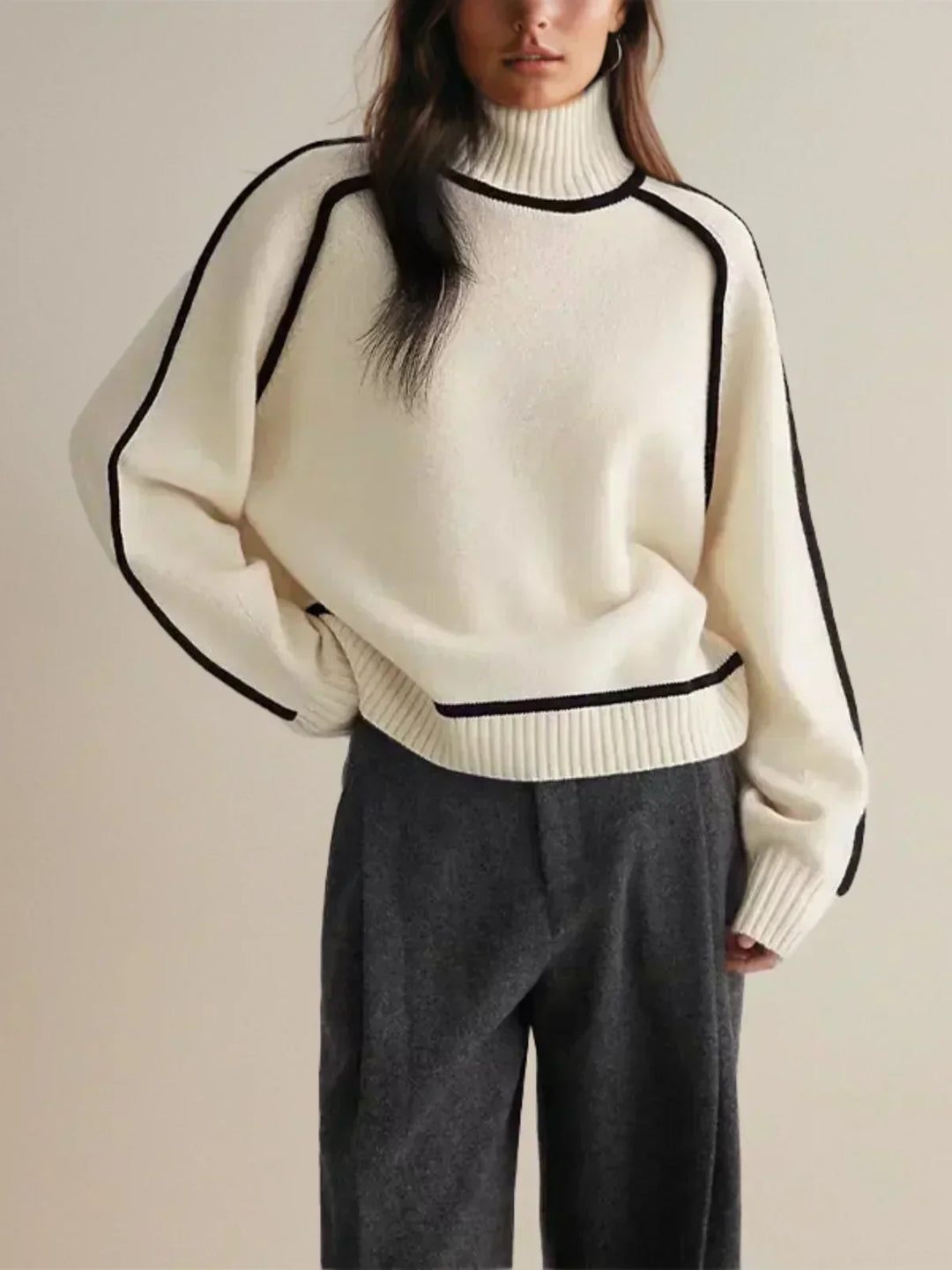 DONNA - KNITTED TURTLE NECK SWEATER