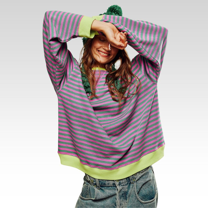 LINDA - STRIPED OVERSIZED SWEATER
