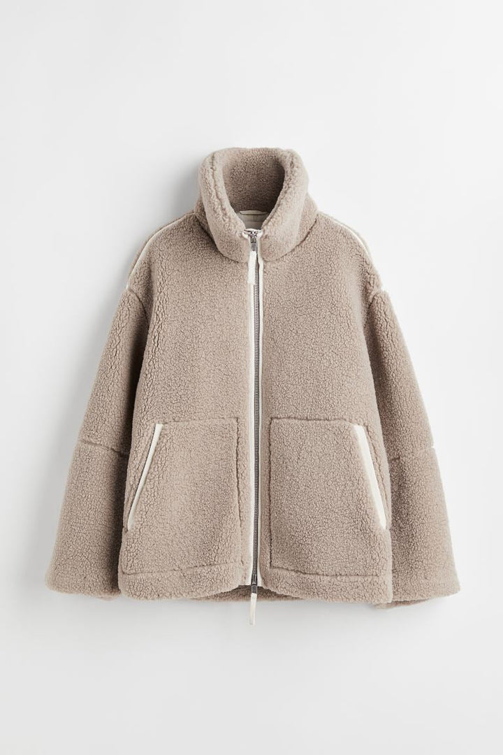 Elsa – Cozy Sherpa Jacket with Zipper